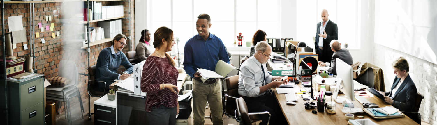 Business Team Working Office Worker Concept Business Team Working